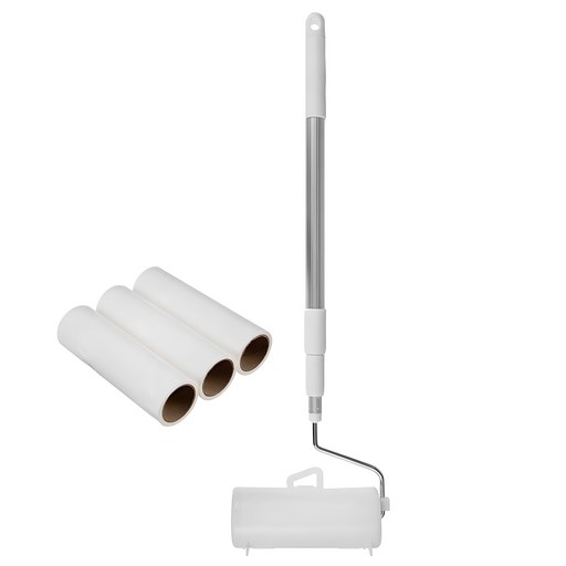 코멧 사선컷팅 테이프 클리너 3단 핸들 + 거치대 + 리필 4개 (16cm x 12m), 1개