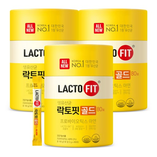 락토핏 정품 골드 80포