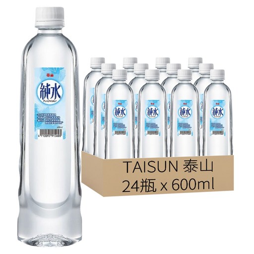 TAISUN 泰山 純水, 24瓶, 600ml