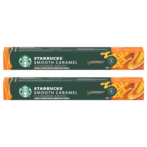 STARBUCKS 星巴克 柔順焦糖風味膠囊咖啡, 5.1g, 10入, 2個