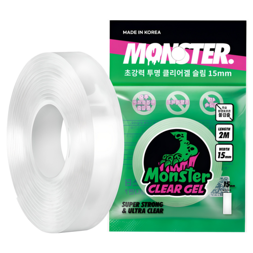 몬스터클리어겔 슬림 초강력 양면테이프 15mm x 2m