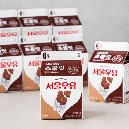 서울우유 초콜릿우유, 300ml, 8개