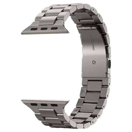 슈피겐 애플워치 스트랩 티타늄 모던핏, 내추럴 티타늄, 1개