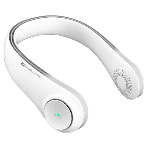넥밴드 휴대용 선풍기, FN900N, 화이트