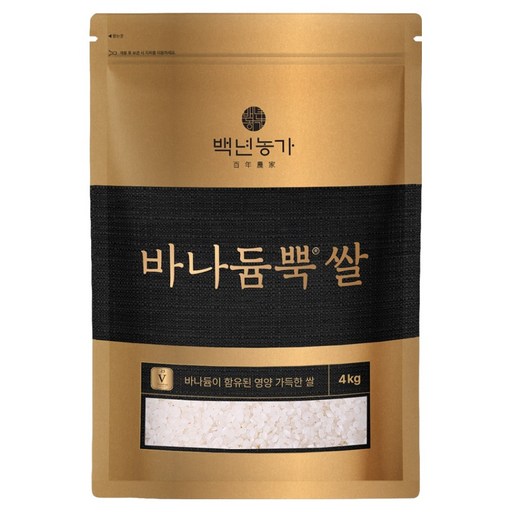 백년농가 바나듐뿍 쌀, 4kg, 1개