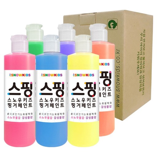 스노우키즈 핑거 물감 템페라