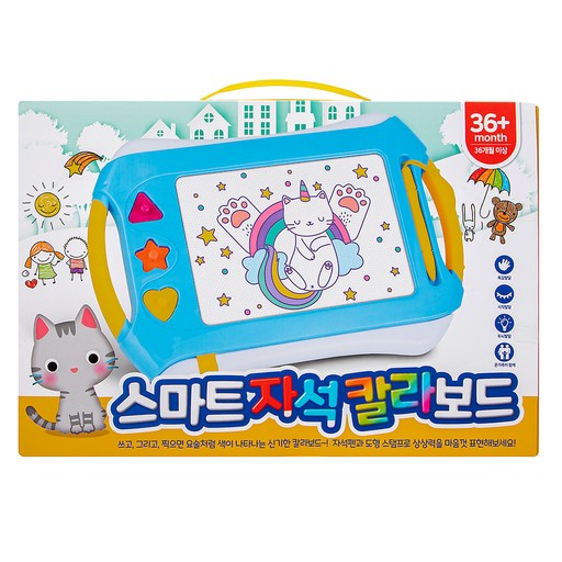 비지엔젤 와이드 스마트 자석 칼라보드 35 x 24 cm