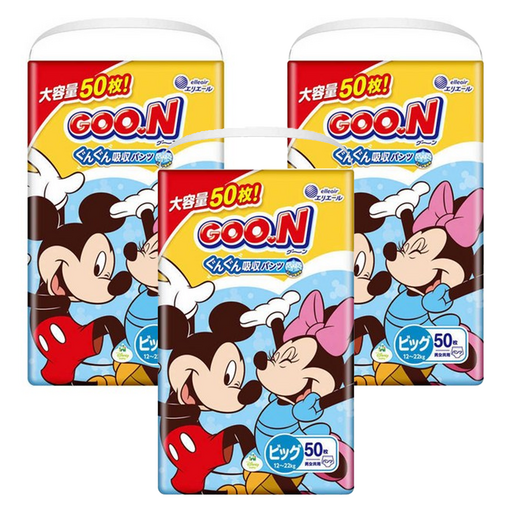 GOO.N 大王 日本境內版 瞬吸貼合紙尿褲/尿布 12~22kg, XL, 150片