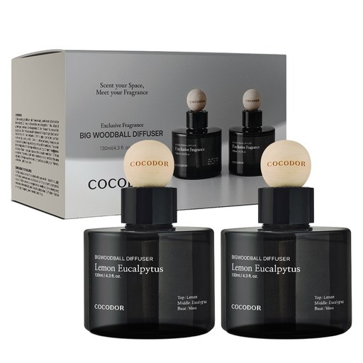 코코도르 프리미엄 빅우드볼 차량용 디퓨저 130ml