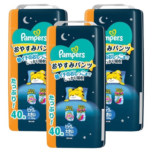 Pampers 幫寶適 日本境內版 極上守護巧虎晚安褲 15~28 公斤, 2XL, 120片