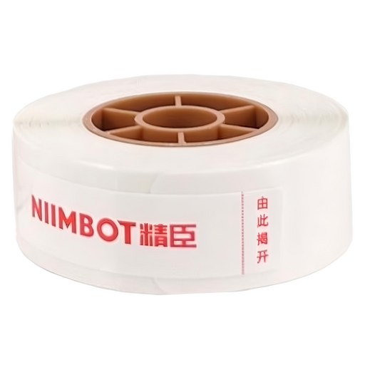 NIIMBOT 標籤機防水純白貼紙 D11專用 50 x 15mm x 8m, 純白, 1個