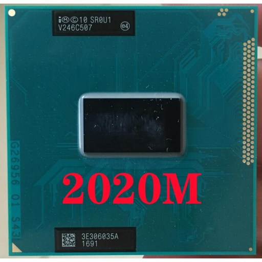 인텔 펜티엄 2020m sr0u1 노트북 프로세서 소켓 g2 rpga988b 노트북 cpu 100 제대로 작동