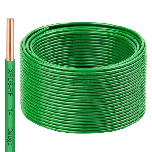 10AWG 싱글 베어 구리 THHN 전기 와이어 2.0m75피트 블랙 168281