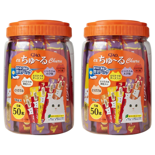 INABA CIAO 肉泥條, 700g, 2桶, 雞肉綜合海陸