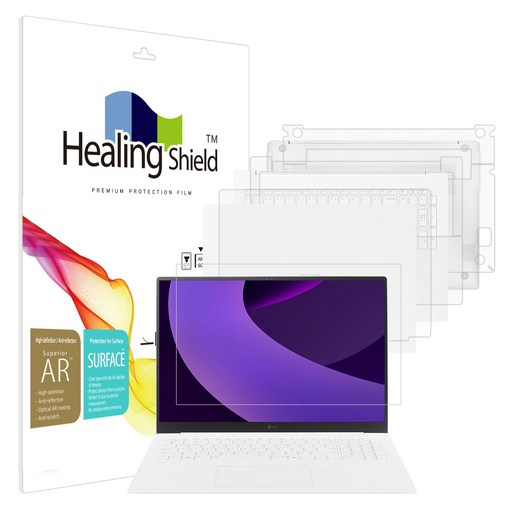 힐링쉴드 LG 그램 프로 2025 17Z90TP 17ZD90TP 고화질 액정보호필름1매 외부3종, 1개