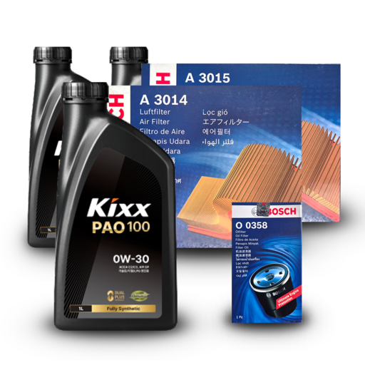 스팅어 마이스터 CK 3.3터보 가솔린 엔진오일세트 킥스 파오100 0W30 PAO100 구 파오1