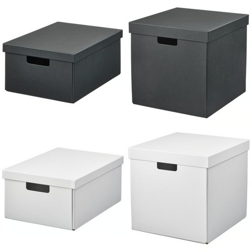 이케아 뚜껑 수납상자 종이박스 피에데르하르브