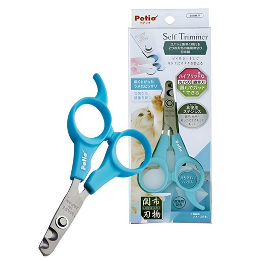 일본제작 고양이 발톱깎기 집사가 편한 2WAY 소형묘 대형묘 발관리 냥발케어 하이카본 스테인레스 페티오, 1개