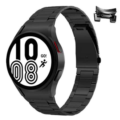 갤럭시 워치5 40 44 프로 45mm 골프에디션 날개형 원터치 씬 메탈 고급 스트랩 밴드 시계줄 SMR920R910R900 호환