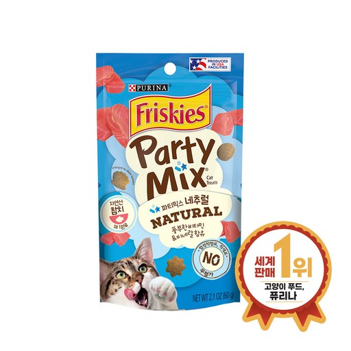 프리스키 파티믹스 네추럴 참치 60g 10팩