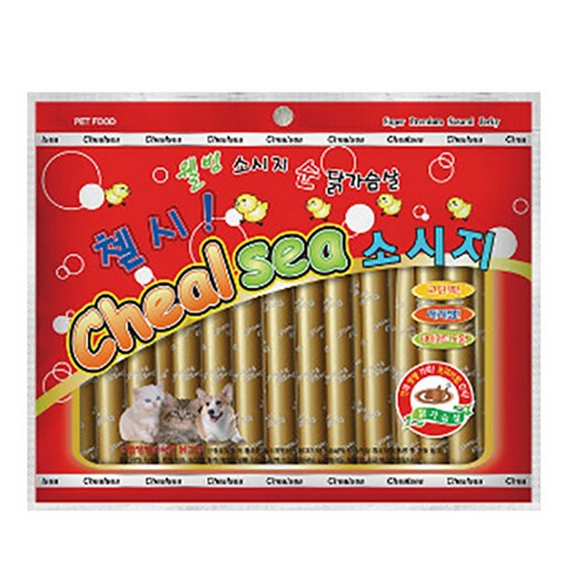 뉴핫 강아지간식첼시 강아지소시지 28개입1268세트, 8세트, 닭가슴살