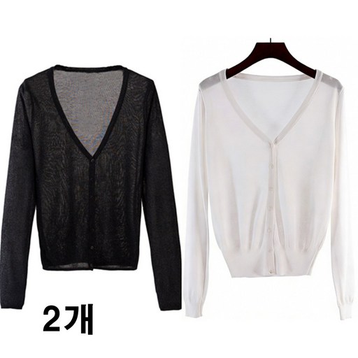 차쿠 11 여성 봄 여름 통풍 니트 가디건 자외선 차단 간절기 가디건 중년 빅사이즈 래쉬가드