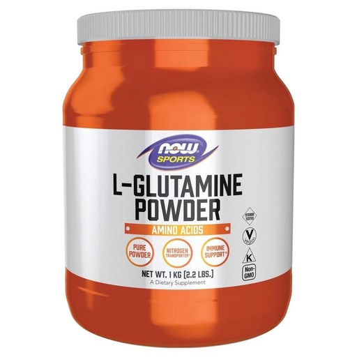 NOW Foods L-麩醯胺酸粉, 1kg, 1罐