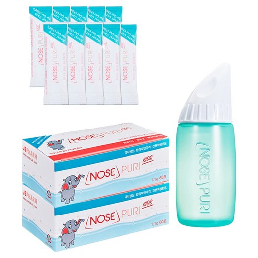 노즈퓨리 어린이 코세척기  세정용 분말 130p, 1세트