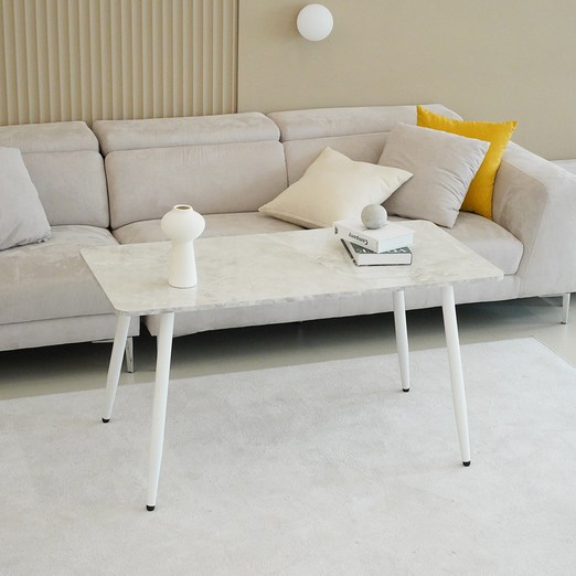 슈에뜨메종 LPM 라운드 낮은 식탁 소파 테이블 1200 x 600, 클래식, 4인용