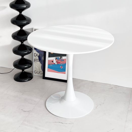 오브민 프리미엄 하이그로시 원형 식탁 테이블