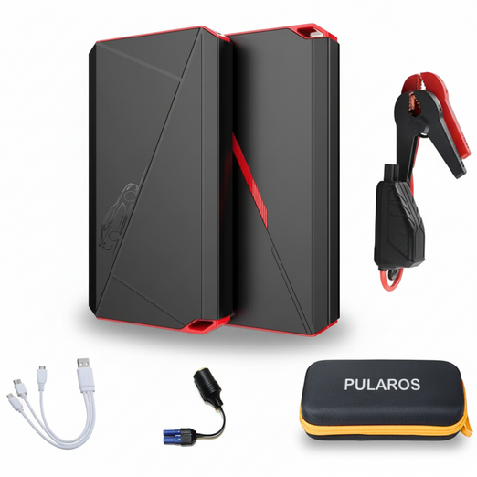 풀라로스 긴급시동 보조배터리 점프스타터스마트 점프 케이블 파우치백 14800mAh
