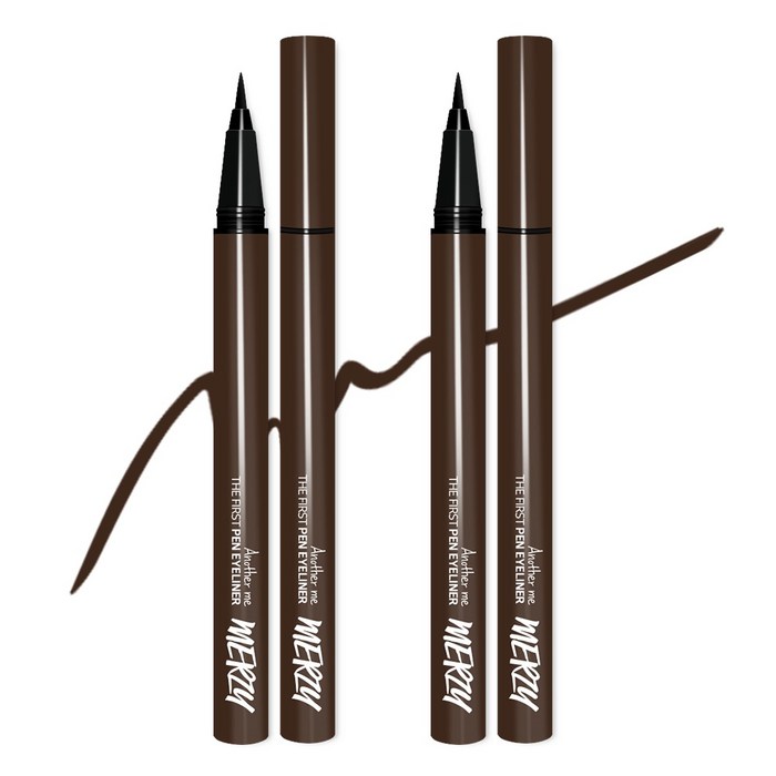 머지 더 퍼스트 펜 아이라이너 0.5g, 브라우니, 2개 머지 더 퍼스트 펜 아이라이너 0.5g, 브라우니, 2개