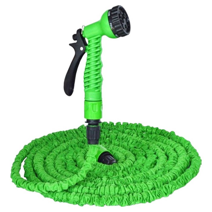 7가지 모드 늘어나는 물 분사 매직호스 그린 30m