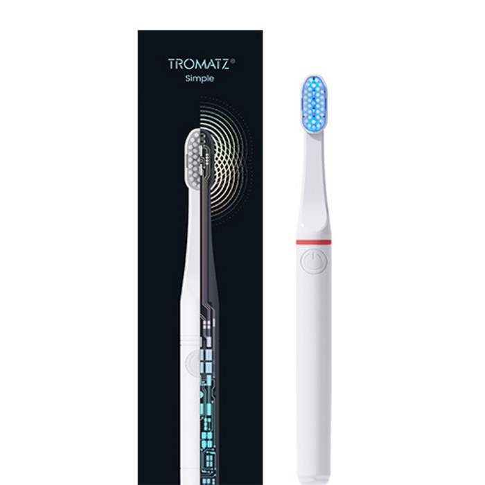 트로마츠 미세전류 심플 칫솔 레드, TROMATZS레드