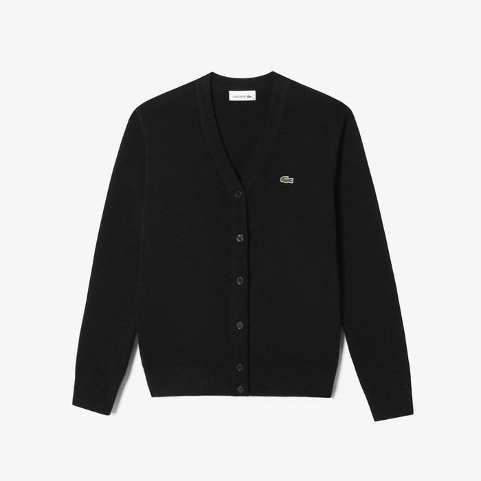 라코스테 여성 베이직 브이넥 방모 가디건 AF189E53N 031