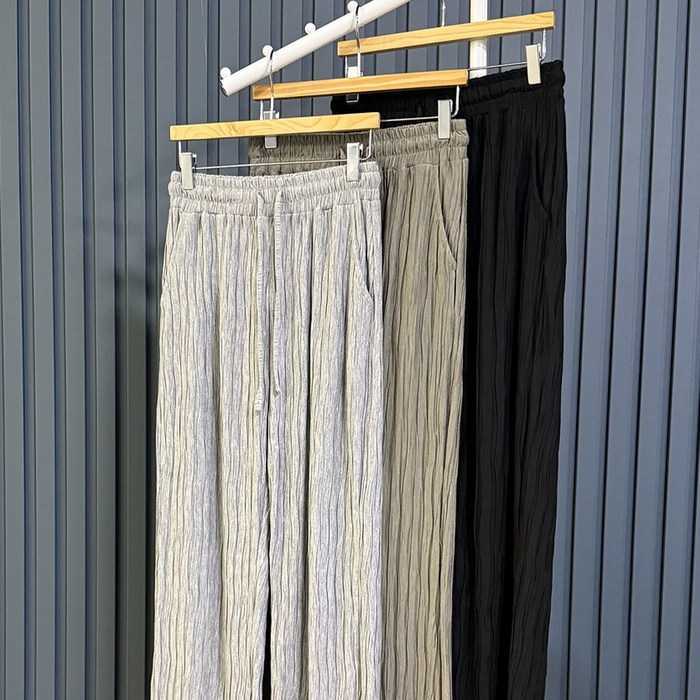 샤르르 플리츠 팬츠