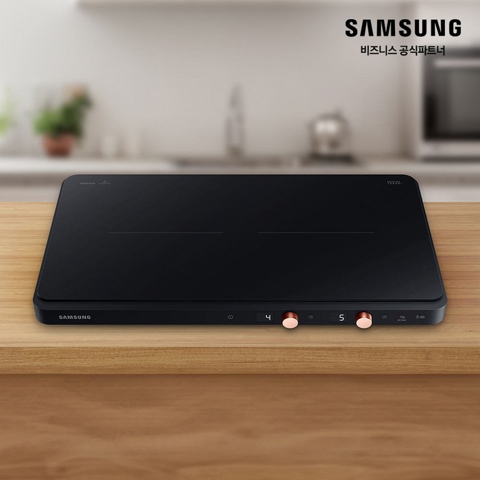 삼성 2구 인덕션 더플레이트 프리스탠딩 NZ62DG300CFK 블랙