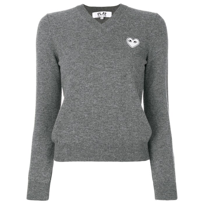 꼼데가르송플레이 하트 로고 니트 스웨터