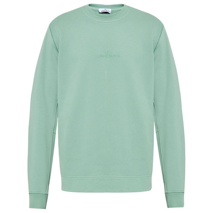 STONE ISLAND 스톤 아일랜드 로고 자수 스웨트셔츠