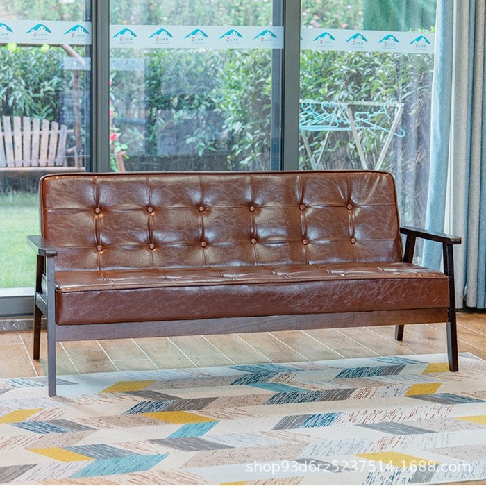 클래식 바 카페 쇼파 빈티지 인테리어 카페 3인 의자