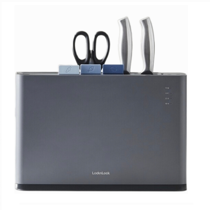 락앤락 독일산 스테인리스 칼 세트 2종 가위 1종 , 친환경 도마 3종. 전용 충전기 , 살균기 세트 2세대