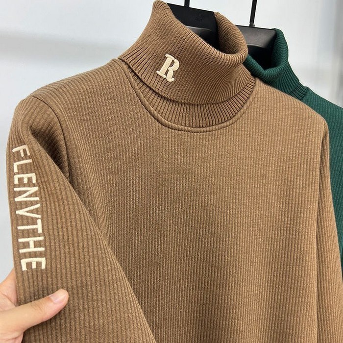 보그핏 M5282 피타상의  남성 자모 긴팔 터틀넥 목폴라 니트