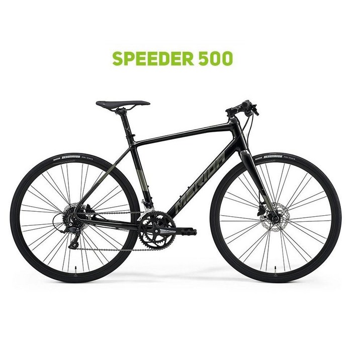 2023년 메리다 스피더 500 시마노 울테그라 22단 카본 포크 하이브리드 자전거, 블랙