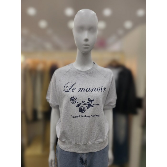 플라스틱아일랜드 프린트반팔맨투맨티셔츠PR2CH901