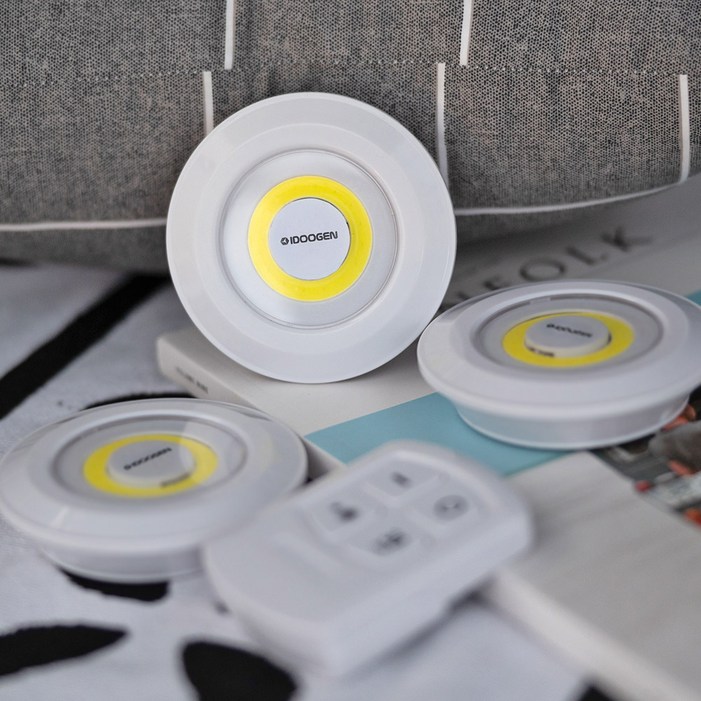 아이두젠 LED 무선 접착식 캠핑 랜턴 3p + 리모컨 세트