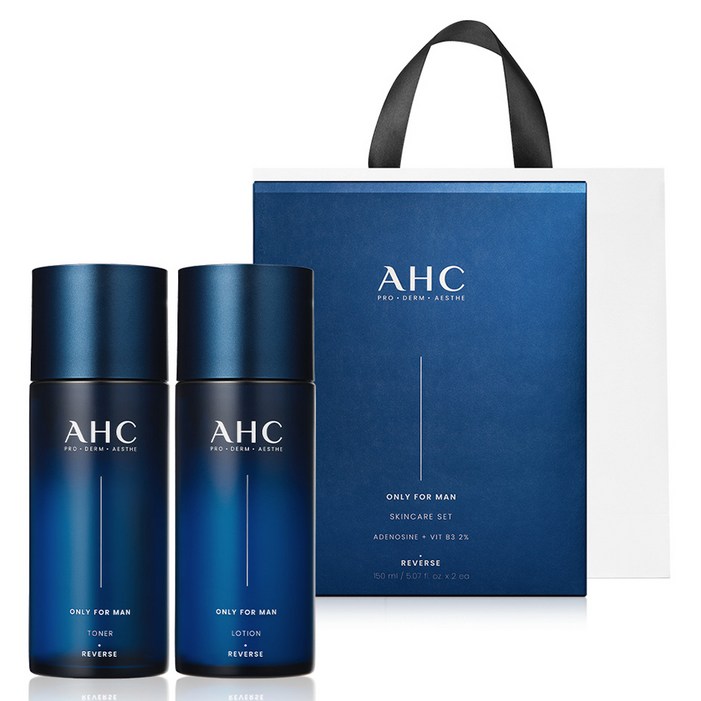 AHC 온리포맨 스킨케어 2종 쇼핑백 세트 AHC 온리포맨 스킨케어 2종 쇼핑백 세트