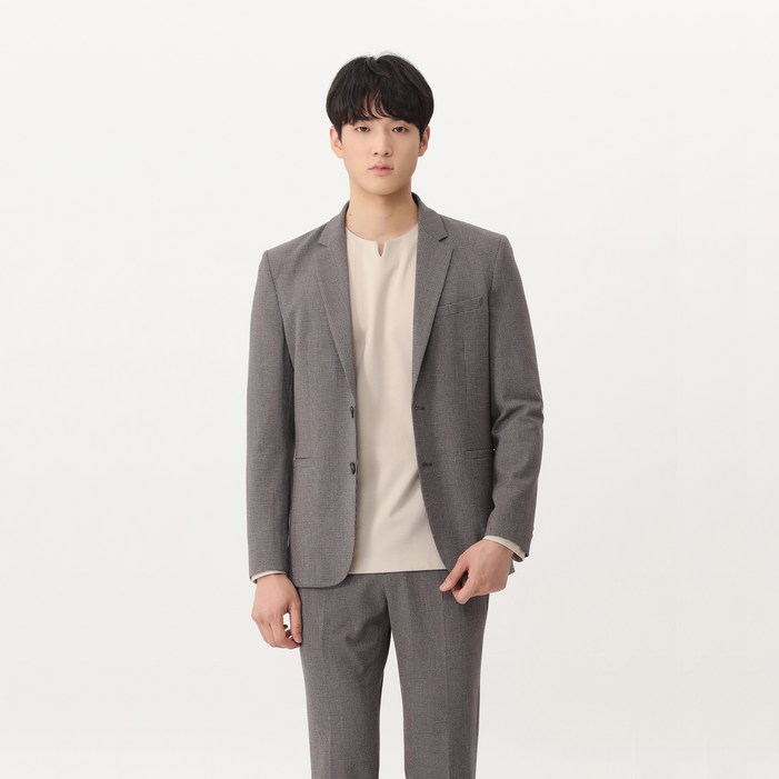 마인드브릿지 남성용 TR4WAY 스판 하운드 투스 자켓 셋업 MUJK6104 마인드브릿지 남성용 TR4WAY 스판 하운드 투스 자켓 셋업 MUJK6104