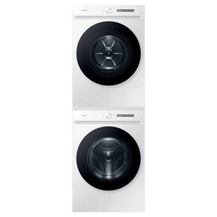 삼성전자 비스포크 그랑데 AI 직렬설치 세탁기 건조기 피키지 세트 WF24CB8650BW7N 24kg 17kg 직렬설치키트 방문설치