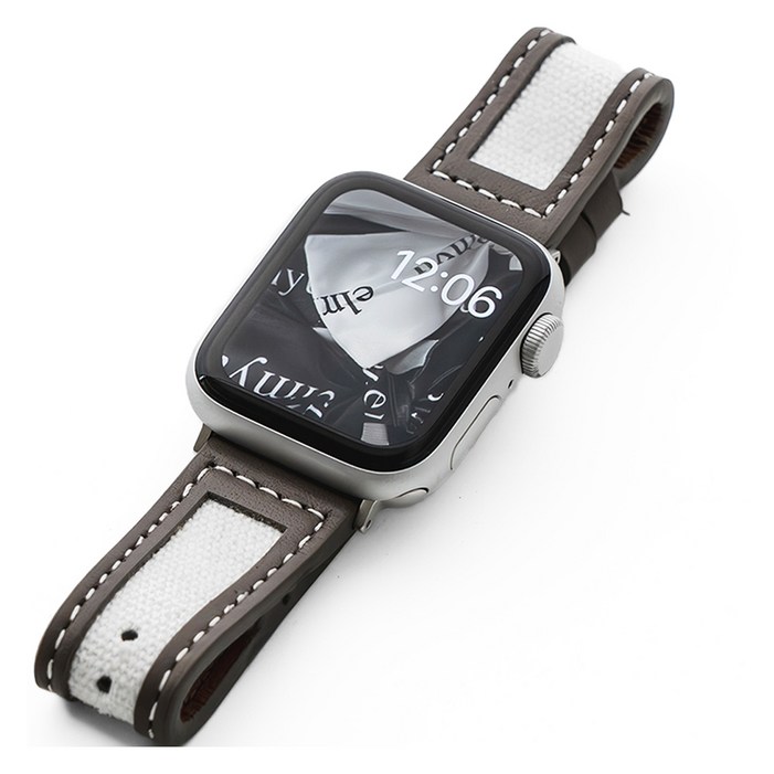 누아트 애플워치 호환 캔버스 가죽 스트랩