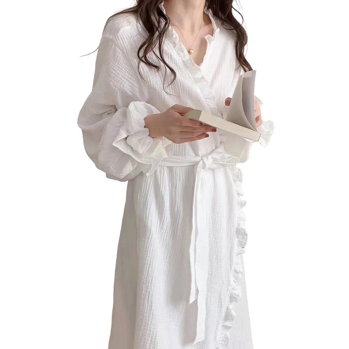 원이네 여성용 여리여리 레이스 샤워가운 XXL